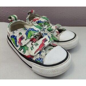 Converse Low Top Dinosaur Print Sneakers Infant Size 6